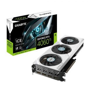 Gigabyte GeForce RTX 4060 Ti 8GB EAGLE OC ICE 8G videokártya (GV-N406TEAGLEOC ICE-8GD)