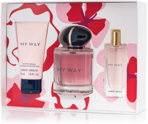 Giorgio Armani My Way parfüm 90ml + testápoló 50ml + utazó parfüm 15ml  szett (3614274186093)
