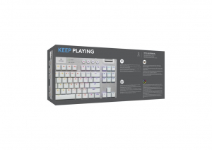 Logitech G915 X Lightspeed TKL amerikai nemzetközi Tactile billentyűzet fehér (920-012737)