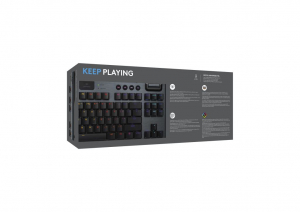 Logitech G915 X Lightspeed TKL amerikai nemzetk&ouml;zi Clicky billentyűzet fekete (920-012757)