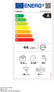 Samsung WW90DG6U85LHU4 el&ouml;lt&ouml;ltős mos&oacute;g&eacute;p feh&eacute;r