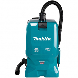 Makita akkumulátoros háti porszívó (VC012GZ01), tartályos porszívó (kék, akkumulátor és töltő nélkül)