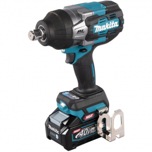Makita akkumulátoros ütvecsavarozó (TW001GM201) XGT, 40V (kék/fekete, 2x Li-Ion XGT akkumulátor 4Ah, tokban)