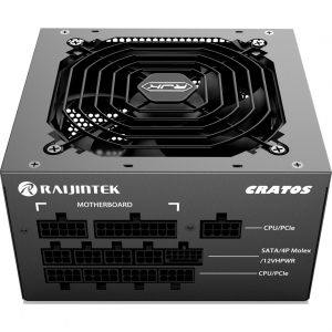 RAIJINTEK CRATOS 1000 BLACK, PC tápegység (fekete, kábelkezelés, 1000 watt) (0R30B00005)