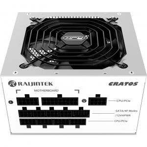 RAIJINTEK CRATOS 1000 WHITE, PC tápegység (fehér, kábelkezelés, 1000 watt) (0R30B00006)