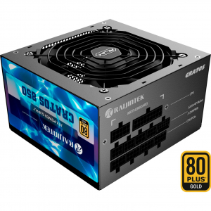 RAIJINTEK CRATOS 850 BLACK, PC tápegység (fekete, kábelkezelés, 850 watt) (0R30B00007)