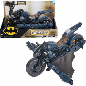 Spin Master DC Comics Batman - Batman Adventures 2 az 1-ben Batcyle, játékjármű (fekete) (6067956)