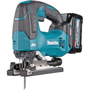 Makita akkumul&aacute;toros lengőfűr&eacute;sz (JV002GZ) XGT, 40 voltos (k&eacute;k/fekete, akkumul&aacute;tor &eacute;s t&ouml;ltő n&eacute;lk&uuml;l)