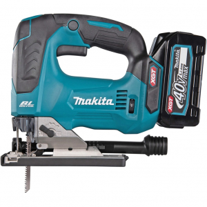 Makita akkumul&aacute;toros lengőfűr&eacute;sz (JV002GZ) XGT, 40 voltos (k&eacute;k/fekete, akkumul&aacute;tor &eacute;s t&ouml;ltő n&eacute;lk&uuml;l)