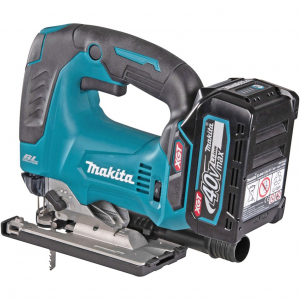 Makita akkumul&aacute;toros lengőfűr&eacute;sz (JV002GZ) XGT, 40 voltos (k&eacute;k/fekete, akkumul&aacute;tor &eacute;s t&ouml;ltő n&eacute;lk&uuml;l)