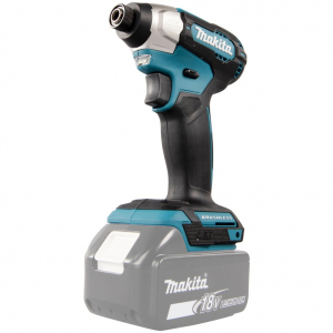 Makita akkumulátoros ütvecsavarozó (DTD157Z), 18 volt (kék/fekete, akkumulátor és töltő nélkül)