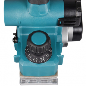 Makita akkumul&aacute;toros gyalu (KP001GZ), 40 voltos, elektromos gyalu (k&eacute;k/fekete, akkumul&aacute;tor &eacute;s t&ouml;ltő n&eacute;lk&uuml;l)