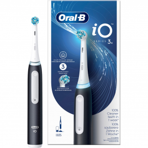 Braun Oral-B iO Series 3, elektromos fogkefe (fekete, matt fekete) (3n)