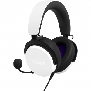 NZXT Relay, j&aacute;t&eacute;k headset (feh&eacute;r/fekete, USB, 3,5 mm-es jack) (AP-WCB40-W2)