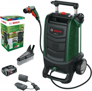 Bosch akkumulátoros magasnyomású mosó Fontus (Gen2), 18V (zöld/fekete, Li-ion akkumulátor 2,5Ah) (06008B6101)