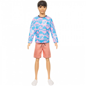 Mattel Barbie Barbie Fashionistas Ken baba kék és rózsaszín pulóverrel (HRH24)