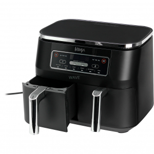 Nutri Ninja Foodi Dual Zone forr&oacute;levegős fritőz (AF300EU) (fekete, 2400 watt)