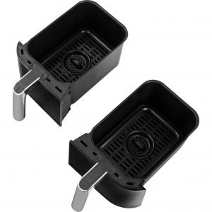 Nutri Ninja Foodi Dual Zone forr&oacute;levegős fritőz (AF300EU) (fekete, 2400 watt)