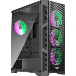 RAIJINTEK Arcadia III MS4, toronyház (fekete, edzett üveg) (0R20B00247)