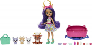 Mattel Enchantimals Baby Beast Danessa szarvas és sprint baba (HLK84)