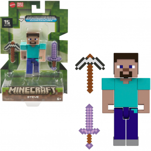 Mattel Minecraft 8 cm-es Steve figura, játékfigura (HTN05)