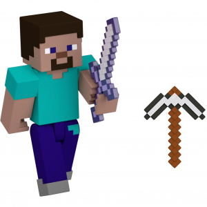 Mattel Minecraft 8 cm-es Steve figura, játékfigura (HTN05)
