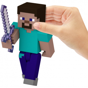 Mattel Minecraft 8 cm-es Steve figura, játékfigura (HTN05)