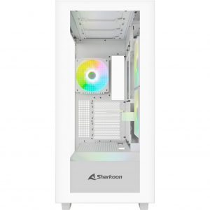 Sharkoon Rebel C60 White RGB ATX, fehér színű (4044951040049)