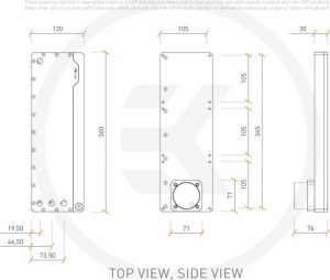 EKWB EK-Quantum Kinetic FLT 360 D5 PWM D-RGB - Plexi, pumpa (fekete) (3831109819807)
