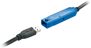 Lindy aktív hosszabbító kábel USB 3.0 PRO 10m - (43157)