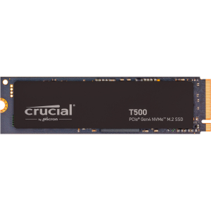 Crucial T500 1TB, SSD (fekete, PCIe 4.0 x4, NVMe, M.2 2280) (CT1000T500SSD8)