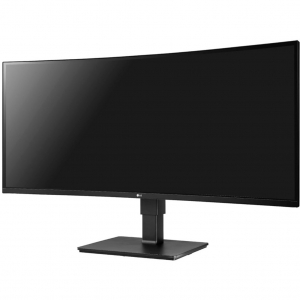 LG 35BN77CP-B, gaming monitor - 35 - fekete/ezüst, hajlított, HDMI, DisplayPort, USB-C, Free-Sync, 100Hz-es panel (35BN77CP-B.AEU)