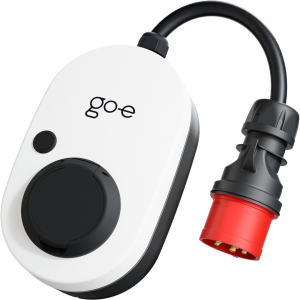 go-e Charger Gemini flex, 22 kW (32A 3-fázisú), Wallbox (fehér/fekete, mobil töltőállomás) (CH-04-22-01)