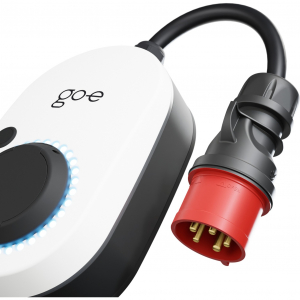 go-e Charger Gemini flex, 22 kW (32A 3-fázisú), Wallbox (fehér/fekete, mobil töltőállomás) (CH-04-22-01)