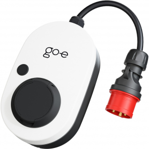 go-e Charger Gemini flex, 11 kW (16A 3-fázisú), Wallbox (fehér/fekete, mobil töltőállomás) (CH-04-11-01)