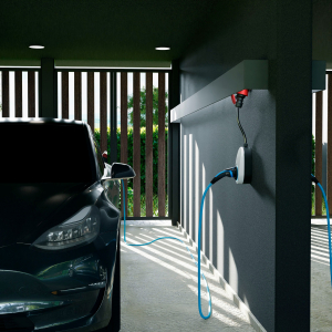go-e Charger Gemini flex, 11 kW (16A 3-fázisú), Wallbox (fehér/fekete, mobil töltőállomás) (CH-04-11-01)