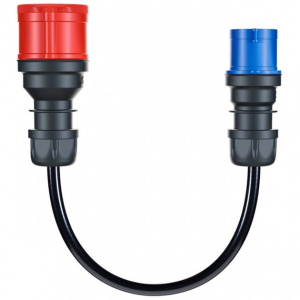 go-e adapter Gemini flex 11 kW, CEE piros háromfázisú áram 16A > CEE kék 16A (fekete, 30cm) (CH-04-31)