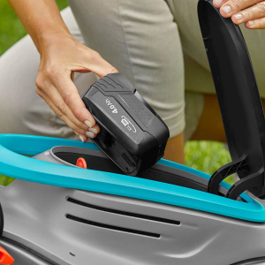 GARDENA akkumulátoros fűnyíró PowerMax 32/18V P4A solo, 18V (fekete/szürke, akkumulátor és töltő nélkül, POWER FOR ALL ALLIANCE) (14632-55)