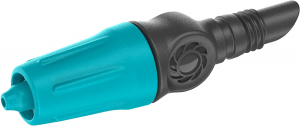 GARDENA Micro-Drip-System &aacute;ll&iacute;that&oacute; v&eacute;gű csepegtetőfej 0-15 l/h (fekete/t&uuml;rkiz, 10 db, 2023-as modell) (13305-20)