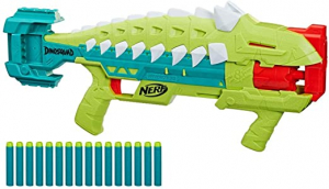Hasbro Nerf DinoSquad Armorstrike, Nerf pisztoly (világoszöld/sötétzöld) (F5855EU4)