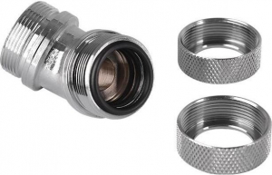 Thermaltake Pacific G1/4 PETG cső 45 fokos kettős tömörítés, adapter - ezüst - 16mm OD (CL-W098-CA00SL-A)