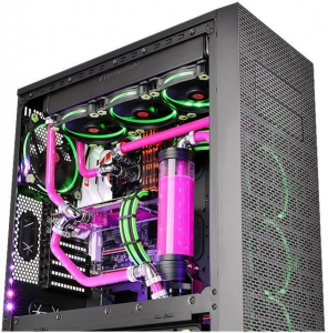 Thermaltake Pacific G1/4 PETG cső 45 fokos kettős tömörítés, adapter - ezüst - 16mm OD (CL-W098-CA00SL-A)