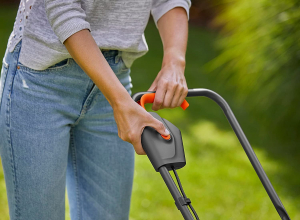 GARDENA akkumulátoros fűnyíró PowerMax 30/18V P4A solo, 18V (fekete/türkiz, akkumulátor és töltő nélkül, POWER FOR ALL ALLIANCE) (14630-55)