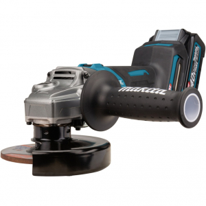 Makita akkumulátoros sarokcsiszoló (GA008GM201) XGT, 40V (kék/fekete, 2x Li-Ion XGT akkumulátor 4.0Ah, MAKPAC 4-es méret)