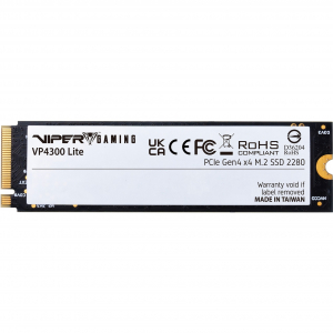 Patriot VP4300 Lite 2 TB, SSD (fekete, PCIe 4.0 x4, NVMe 2.0, M.2 2280) (VP4300L2TBM28H)