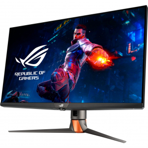 ASUS ROG Swift PG32UQXR, gamer monitor - 32 - fekete, AMD FreeSync Premium Pro, HDMI, DisplayPort, 160Hz-es panel (90LM0833-B01370)