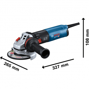 Bosch sarokcsiszoló GWS 14-125 Professional (kék/fekete, 1400 watt) (06017D0000)