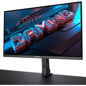GIGABYTE M32U Arm Edition, gaming monitor - 32 - fekete, UltraHD/4K, HDMI 2.1, AMD Free-Sync, 144Hz-es panel (M32U AE)