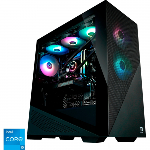 Thermaltake Hyperion V2 Black, játék PC (fekete/átlátszó, Windows 11 Home 64 bites) (PC-000028-DE)