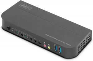 Digitus KVM kapcsol&oacute; 2 portos 4K60Hz (fekete) (DS-12850)